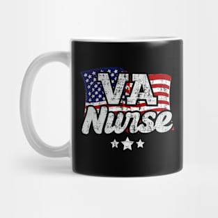 VA Nurse Patritic Flag Mug